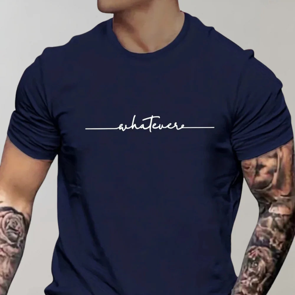Men’s T-Shirt – Regular Fit – Soft Knit – Short Sleeve – Graphic Print Casual Style