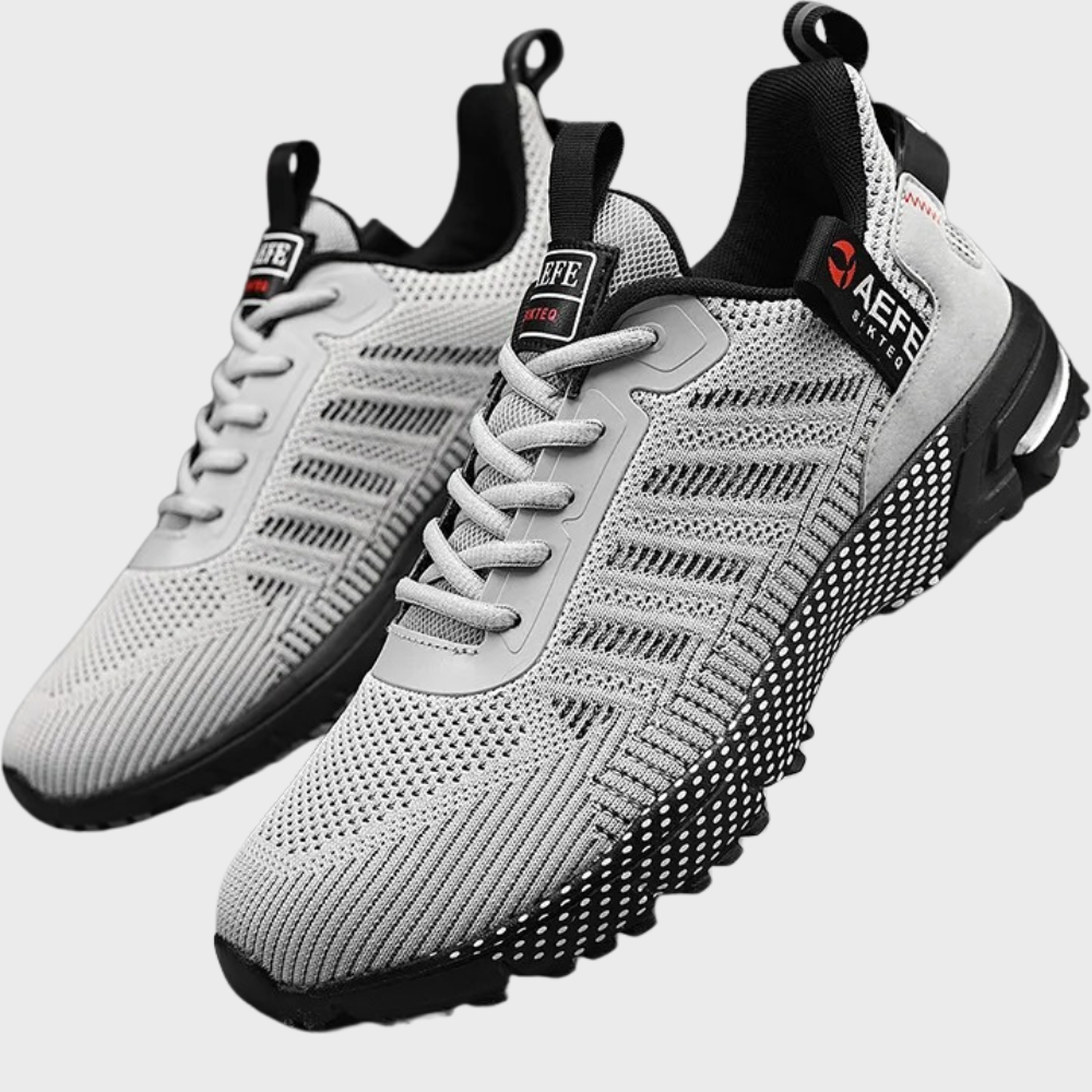 Men’s Sports Shoes – Soft Knit – Cushioned Sole – Lace-Up Fit
