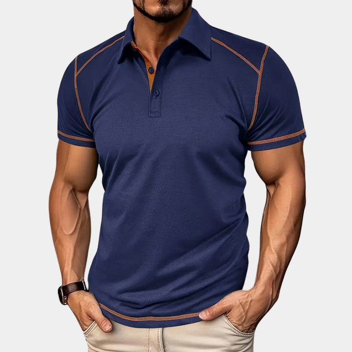 Men’s Polo Shirt - Slim Fit - Soft Knit - Short Sleeve - Tailored Casual Style