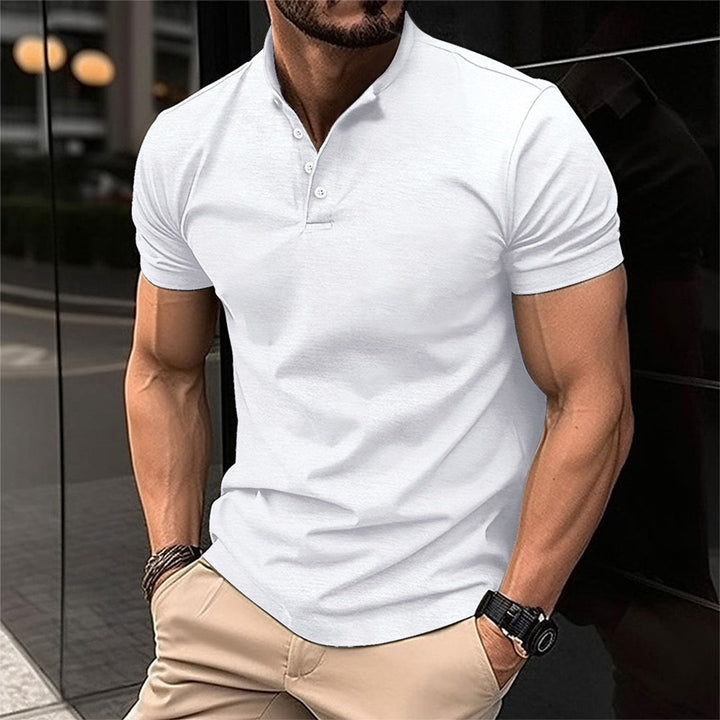 Men’s Polo Shirt - Slim Fit - Soft Knit - Short Sleeve - Tailored Casual Style