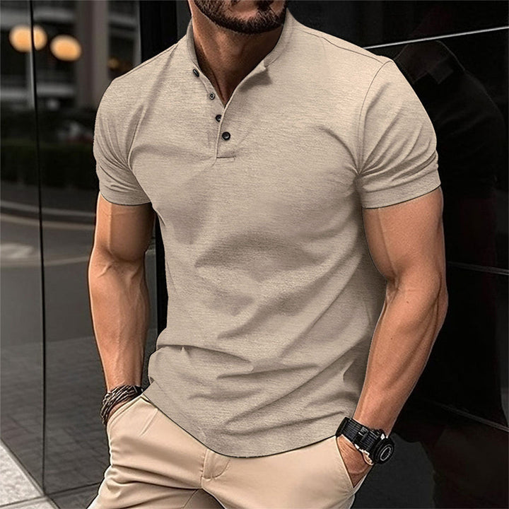 Men’s Polo Shirt - Slim Fit - Soft Knit - Short Sleeve - Tailored Casual Style