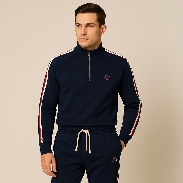 Men’s Tracksuit Set – Zip-Up Jacket – Elastic Waist – Athleisure Fit