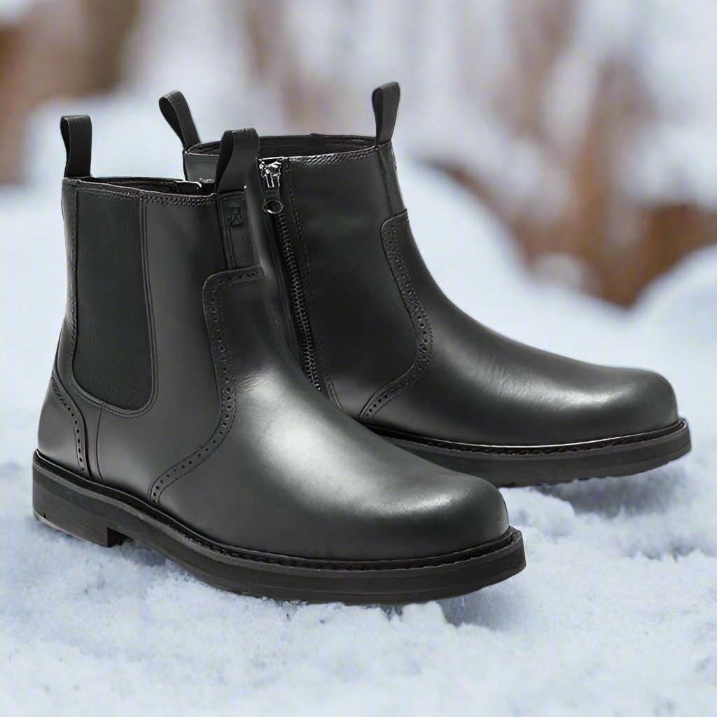 Men’s Chelsea Boots – Streamlined Fit – Soft Suede – Elastic Sides – Rubber Sole