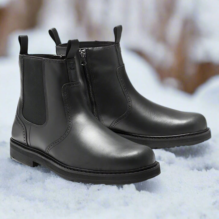 Men’s Chelsea Boots – Streamlined Fit – Soft Suede – Elastic Sides – Rubber Sole