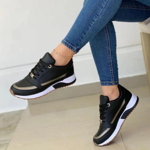 Women’s Sneakers – Cushioned Insole – Supportive Lace-Up Fit