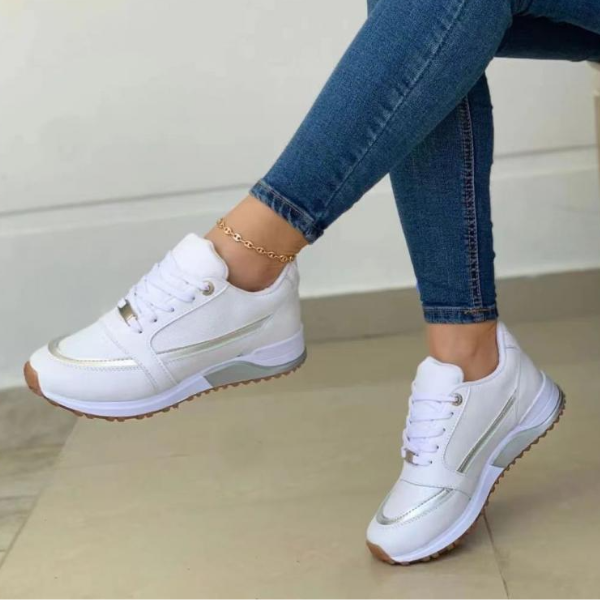 Women’s Sneakers – Cushioned Insole – Supportive Lace-Up Fit