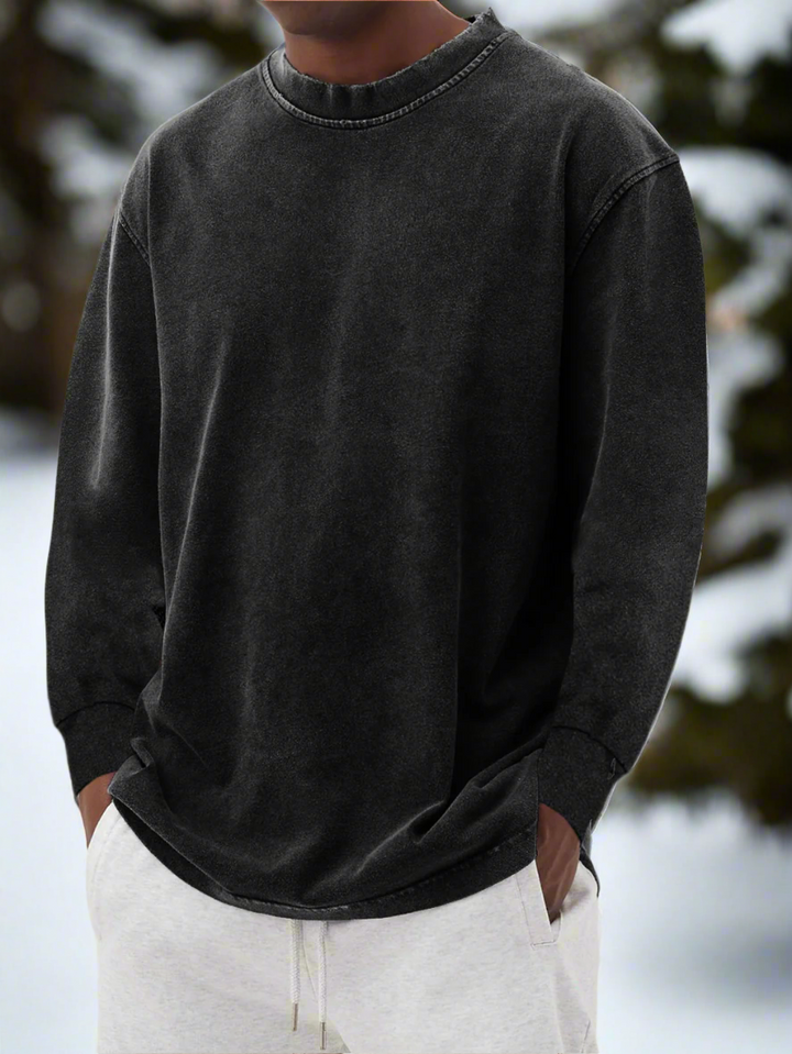 Men’s Crewneck Sweater – Soft Knit – Relaxed Fit – Long Sleeve