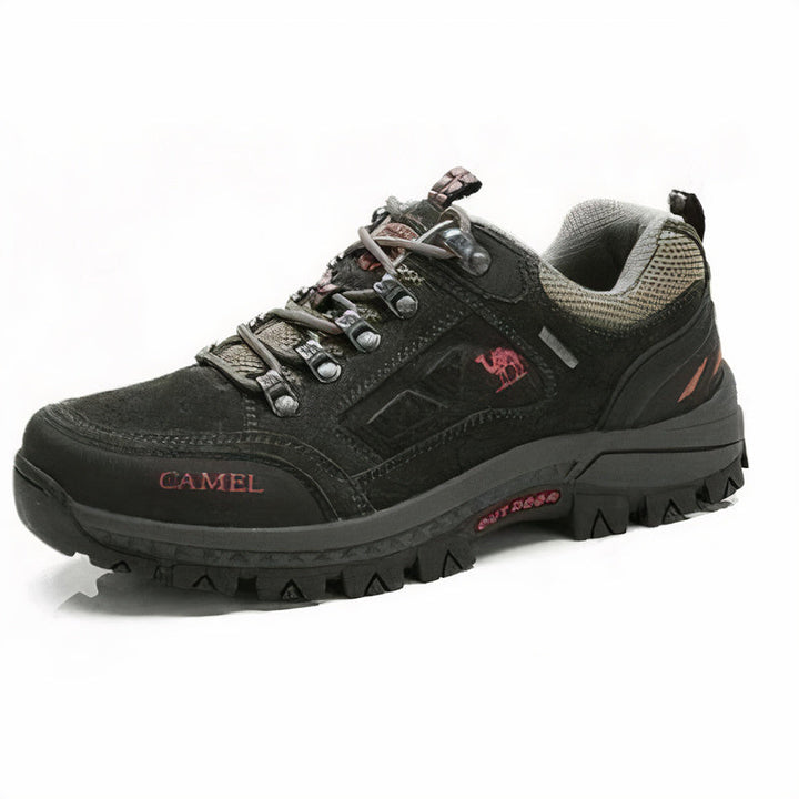 Men’s Hiking Shoes – Suede Upper – Reinforced Toe – Rubber Grip Sole – Outdoor Trekking