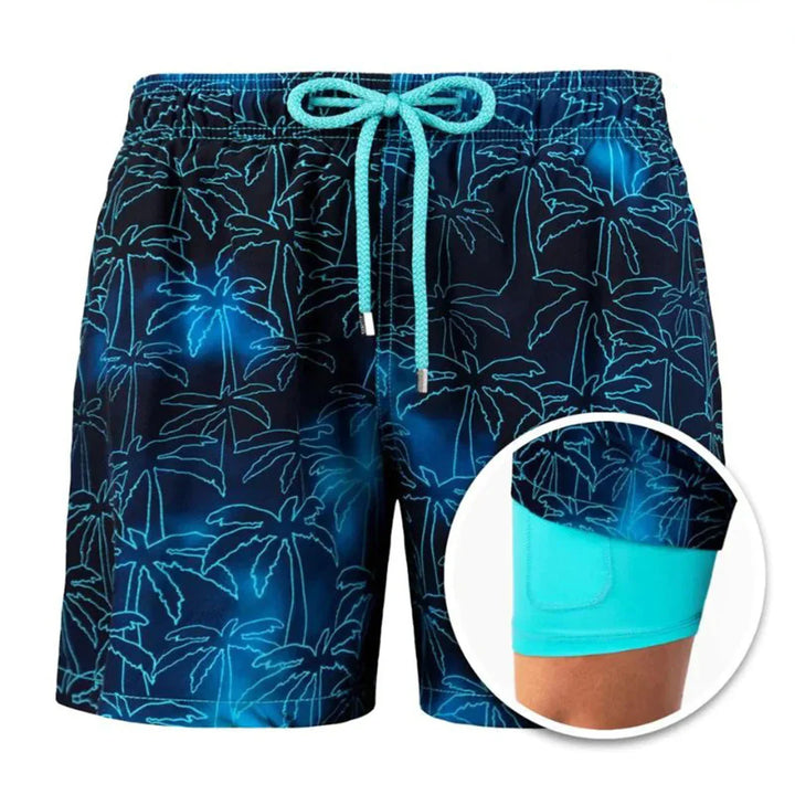 Men’s Swim Shorts – Quick-Dry Breathable Blend – Relaxed Fit – Mid-Thigh Length