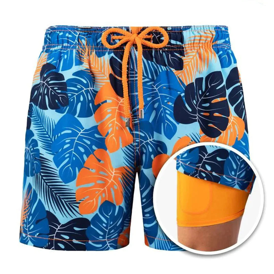 Men’s Swim Shorts – Quick-Dry Breathable Blend – Relaxed Fit – Mid-Thigh Length