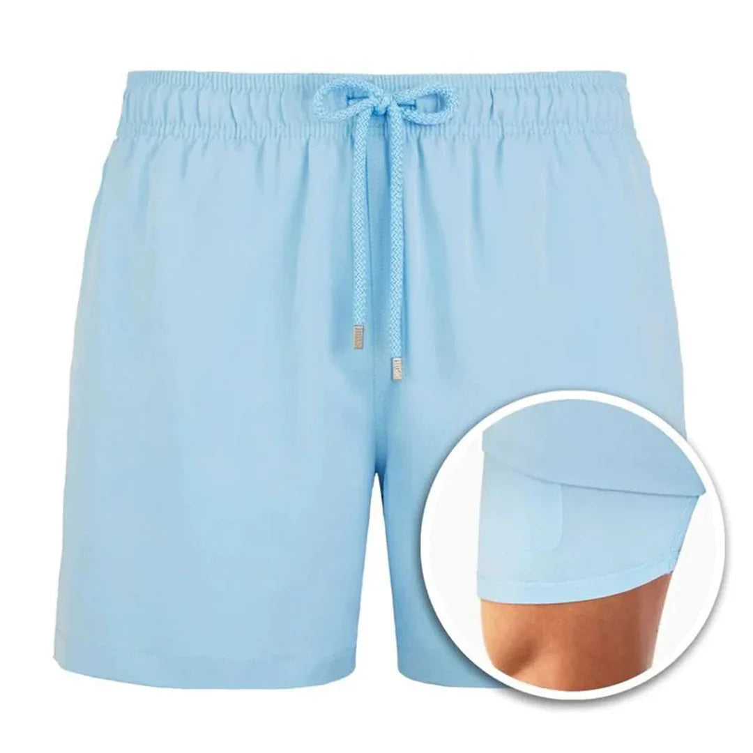 Men’s Swim Shorts – Quick-Dry Breathable Blend – Relaxed Fit – Mid-Thigh Length