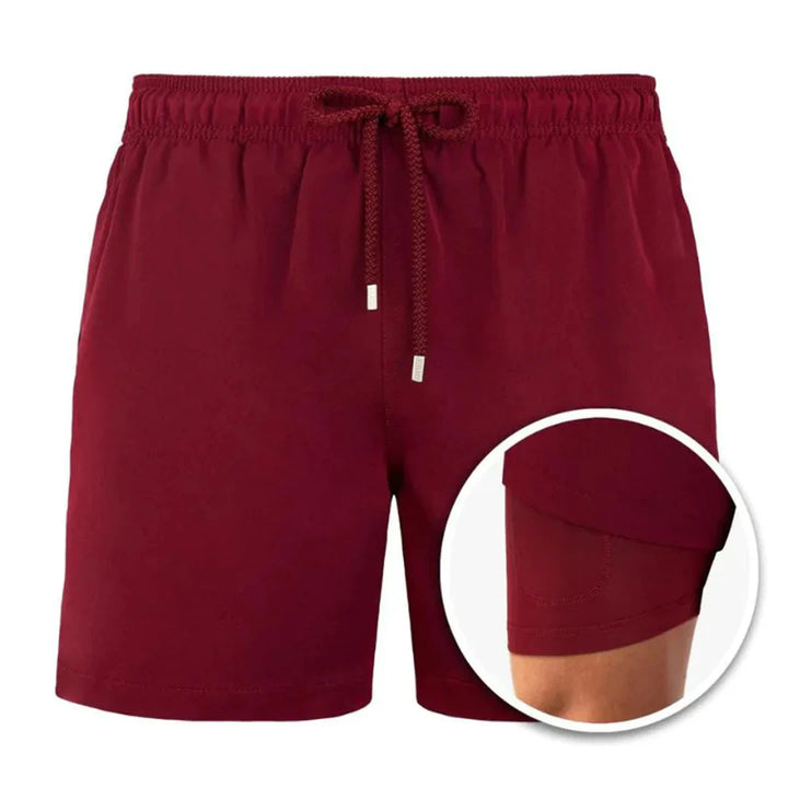 Men’s Swim Shorts – Quick-Dry Breathable Blend – Relaxed Fit – Mid-Thigh Length
