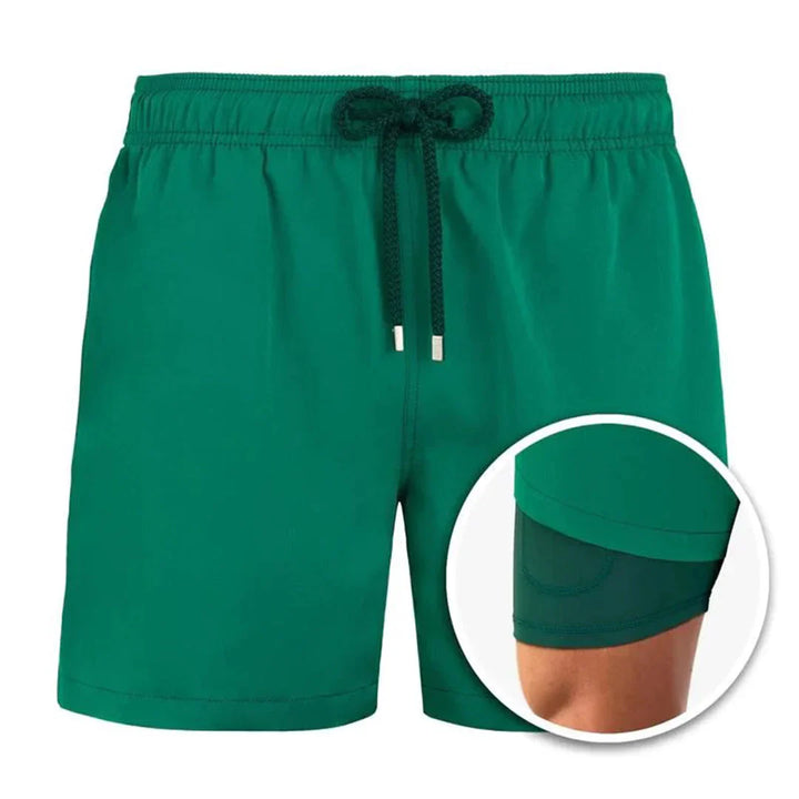 Men’s Swim Shorts – Quick-Dry Breathable Blend – Relaxed Fit – Mid-Thigh Length