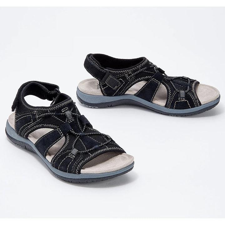 Women’s Sandals – Open Toe – Cushioned Sole – Breathable Straps – Adjustable Fit
