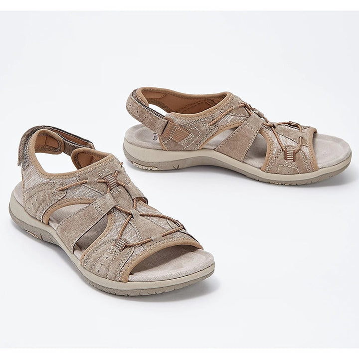 Women’s Sandals – Open Toe – Cushioned Sole – Breathable Straps – Adjustable Fit