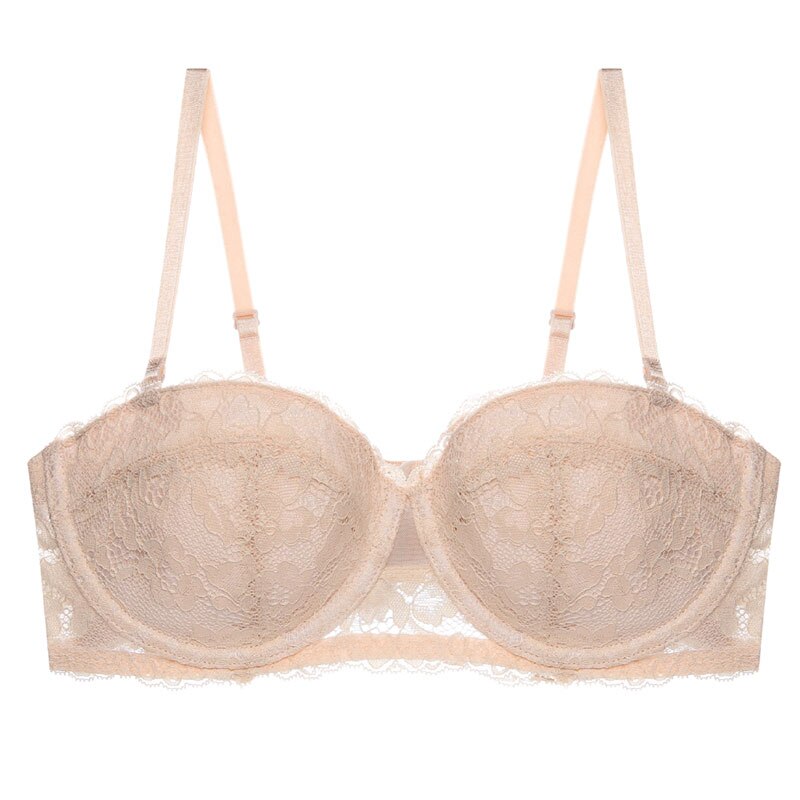 Women’s Balconette Bra – Lace Design – Underwired Support – Adjustable Straps