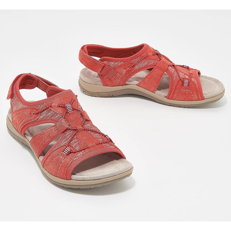Women’s Sandals – Open Toe – Cushioned Sole – Breathable Straps – Adjustable Fit
