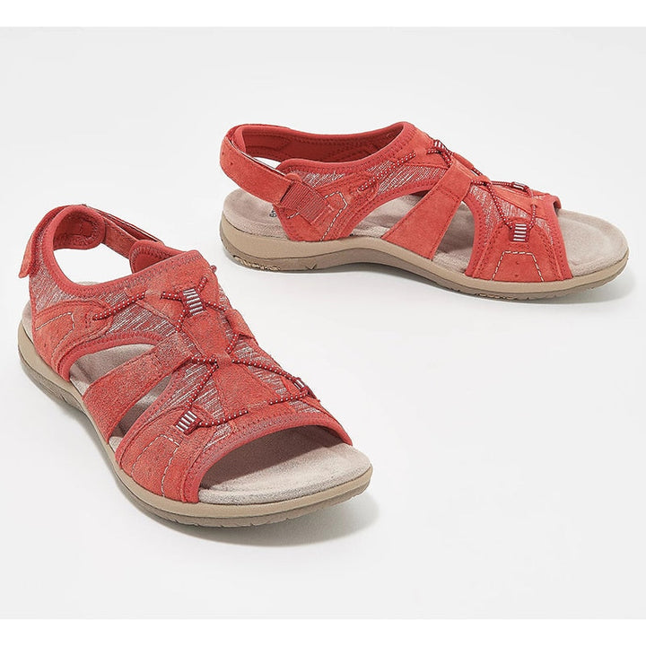 Women’s Sandals – Open Toe – Cushioned Sole – Breathable Straps – Adjustable Fit