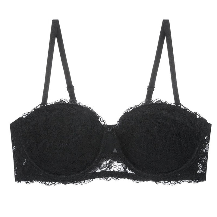 Women’s Balconette Bra – Lace Design – Underwired Support – Adjustable Straps
