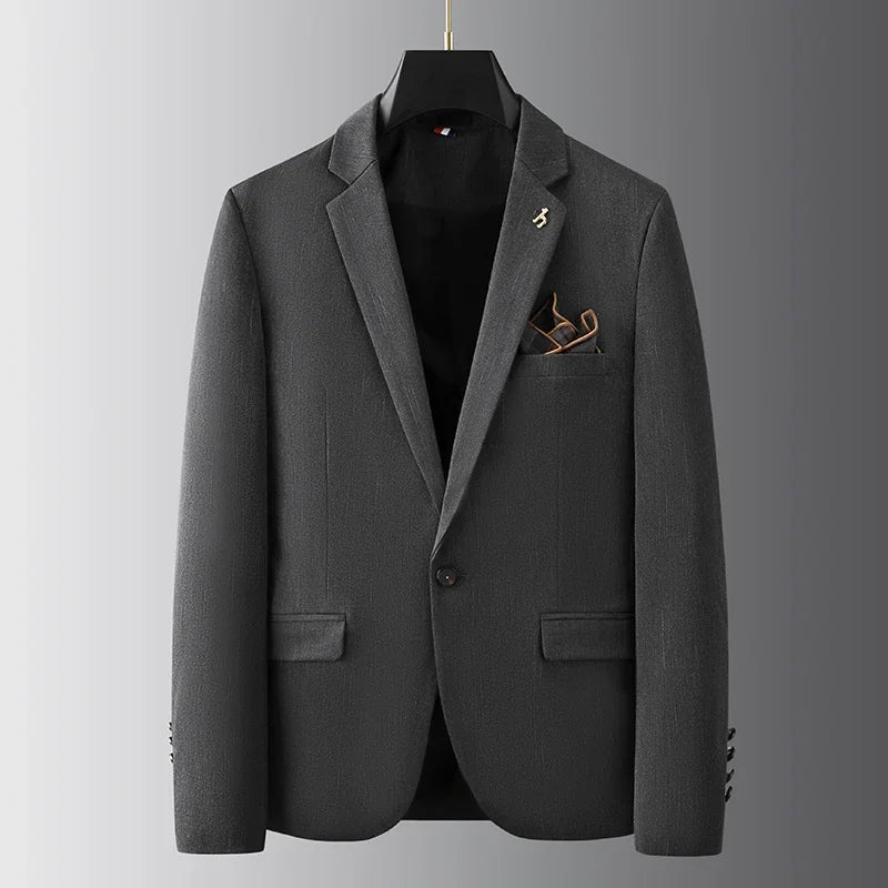 Men’s Suit Set – Tailored Fit Blazer & Trousers – Notched Lapel – Formal Wear