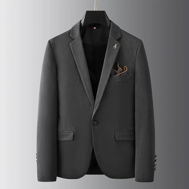 Men’s Suit Set – Tailored Fit Blazer & Trousers – Notched Lapel – Formal Wear