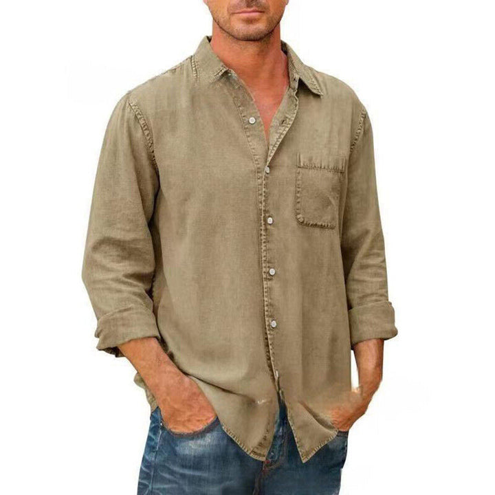 Men’s Casual Shirt – Relaxed Fit – Button-Down Front – Soft Breathable Blend – Chest Pocket