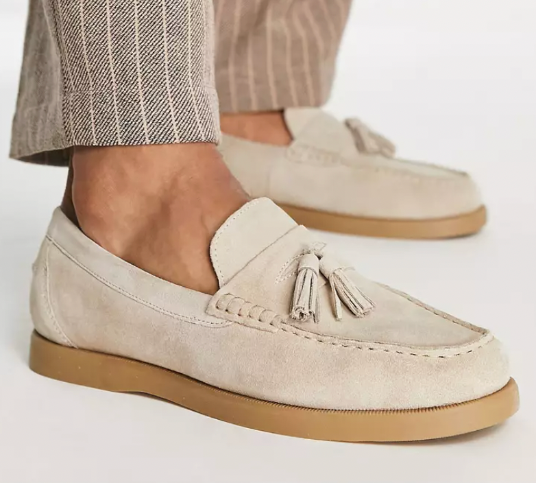 Men’s Loafers – Slip-On Smart Style – Tassel Detail – Soft Suede-Like Finish