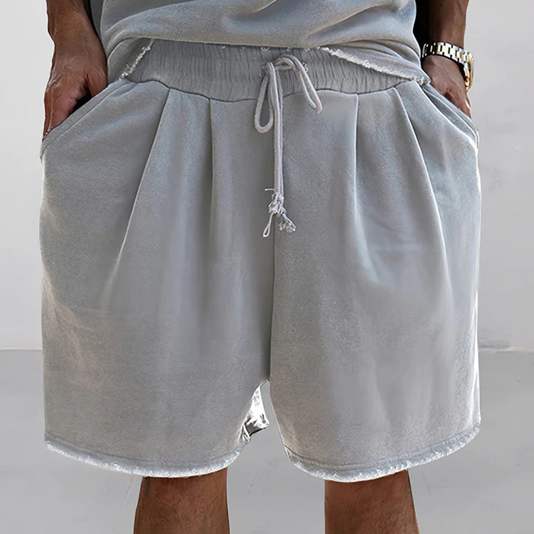Men’s Lounge Set – Oversized T-Shirt and Shorts – Relaxed Fit – Cotton Blend