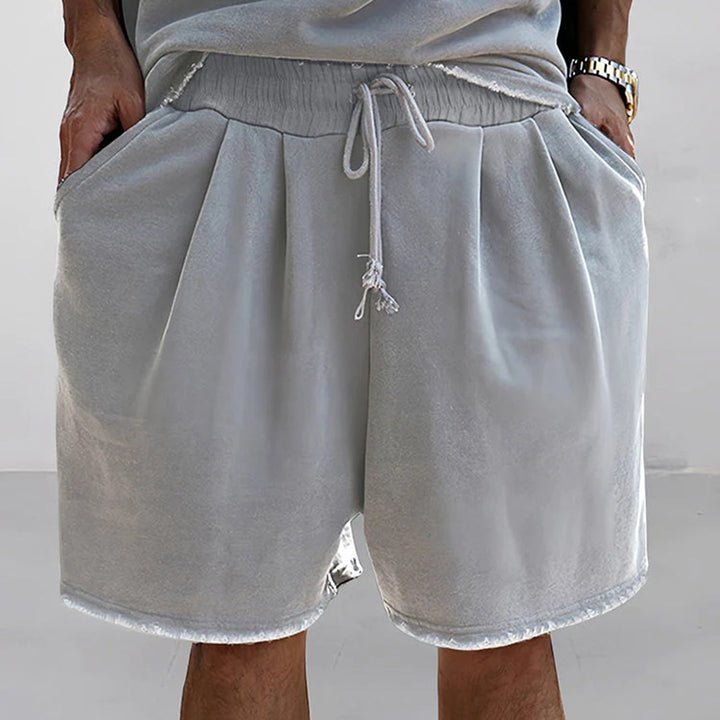 Men’s Lounge Set – Oversized T-Shirt and Shorts – Relaxed Fit – Cotton Blend