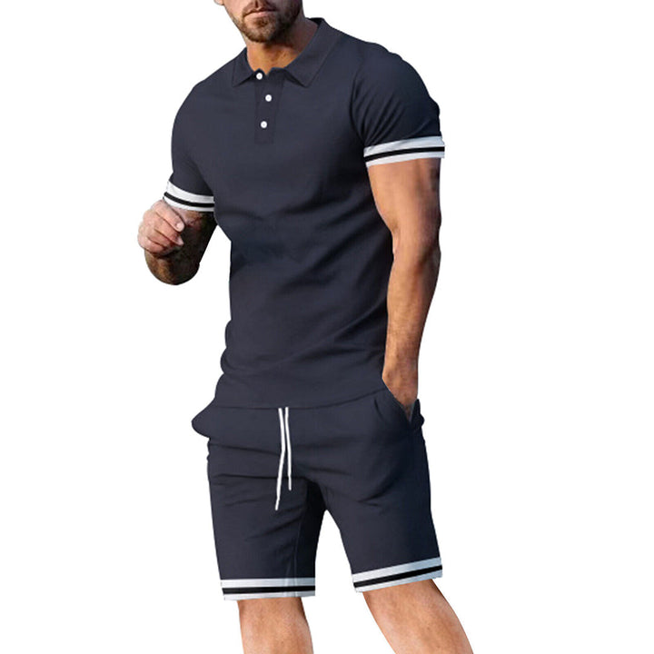 Men’s Polo Shirt and Shorts Set – Slim Fit – Cotton Blend – Sporty Style