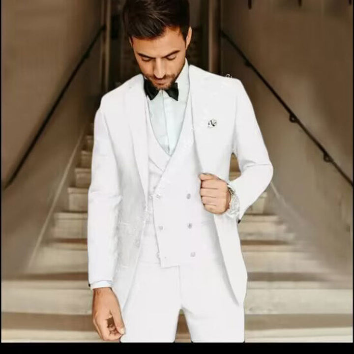 Men’s 3-Piece Suit – Slim Fit – Luxury Fabric – Single-Breasted Formal Wear