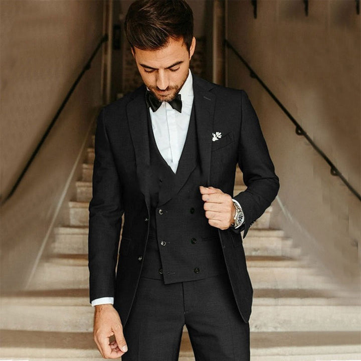 Men’s 3-Piece Suit – Slim Fit – Luxury Fabric – Single-Breasted Formal Wear