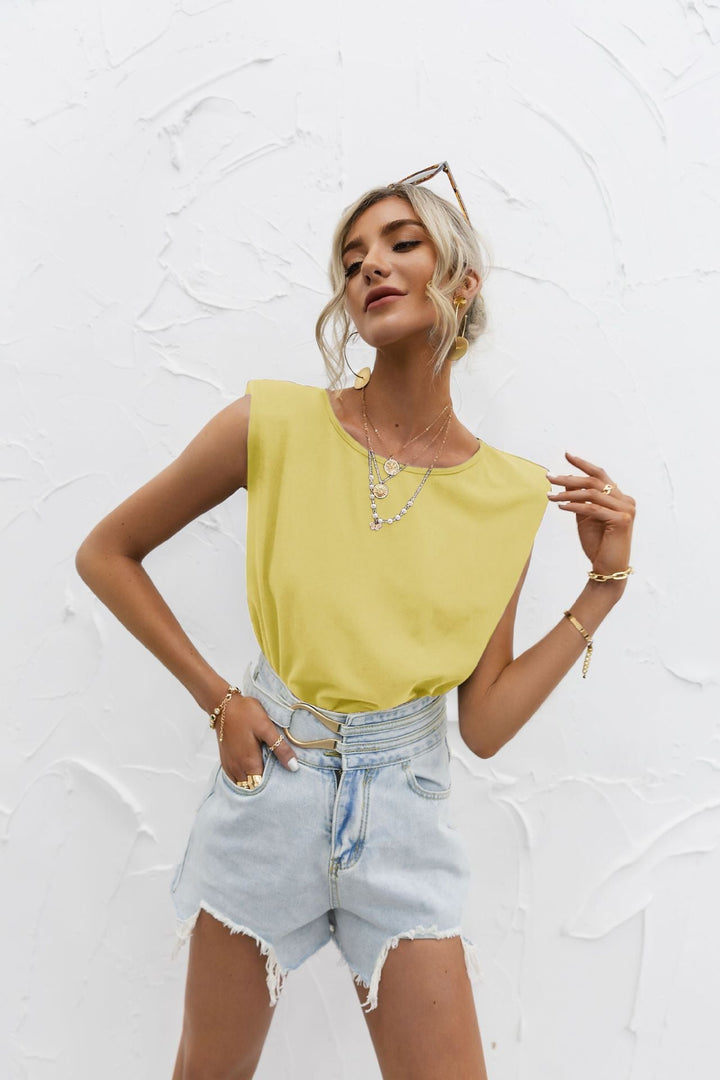 Women’s Short Sleeve Top – Relaxed Fit – Extended Shoulders – Breathable Blend