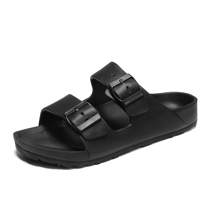 Men’s Sandals – Adjustable Buckle Straps – Thick Sole – Open-Toe Casual Comfort