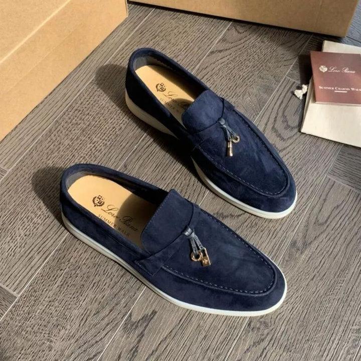 Men’s Loafers – Suede Upper – Slip-On Design – Rubber Sole – Minimalist Smart-Casual