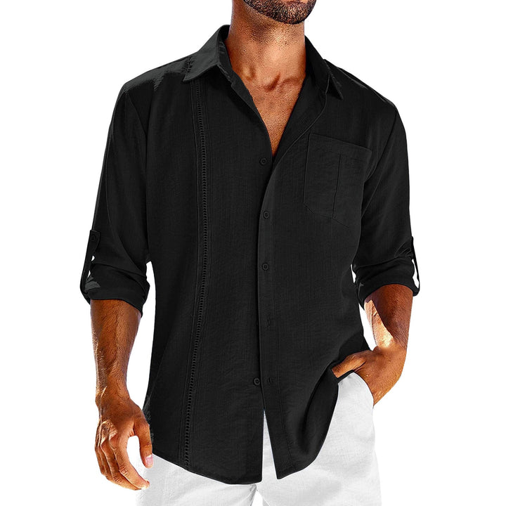 Men’s Casual Shirt – Natural Fibers – Relaxed Fit – Long Sleeve – Button Down