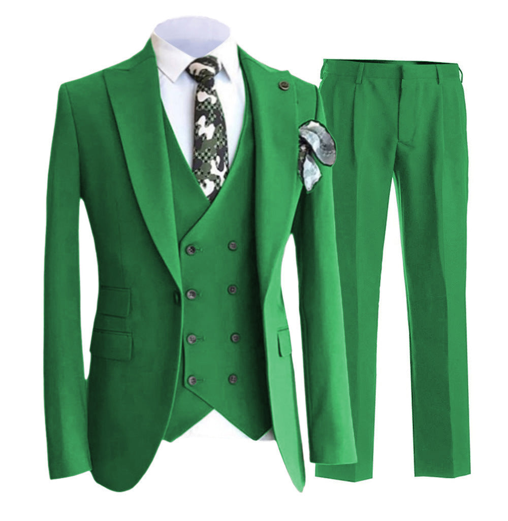 Men’s Formal Waistcoat – Slim Fit – Double-Breasted – Peaked Lapel – Suit Vest