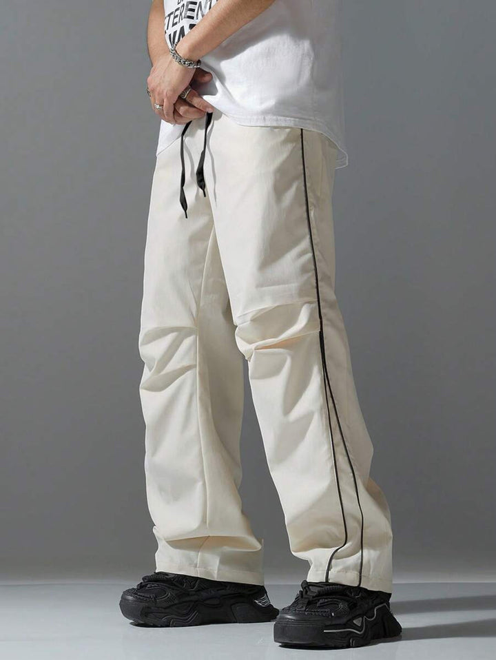 Men’s Cargo Pants – Relaxed Fit – Drawstring Waist – Side Pockets – Sporty Streetwear