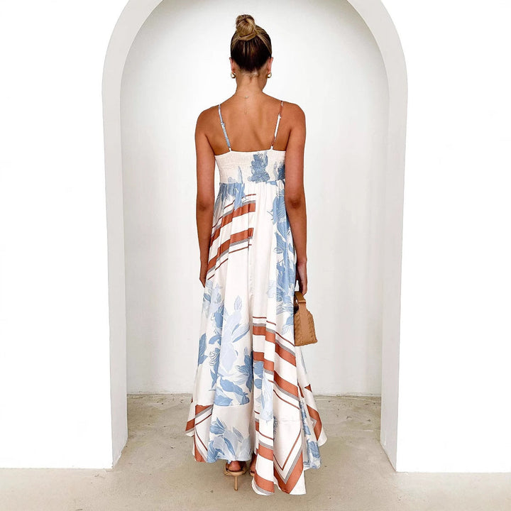 Women’s Maxi Dress – Smocked Back – Spaghetti Strap – Lightweight Flowing Fit