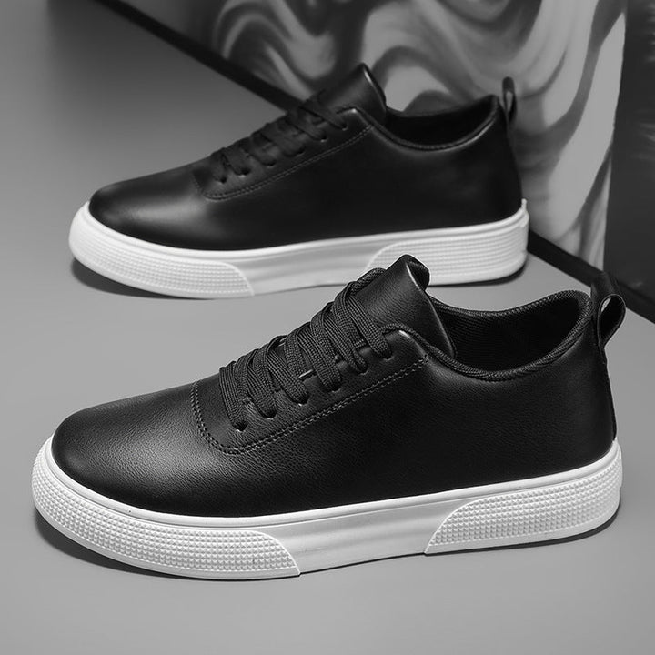 Men’s Skate Shoes – Slip-On Style – Low Top – Synthetic Leather – Rubber Sole