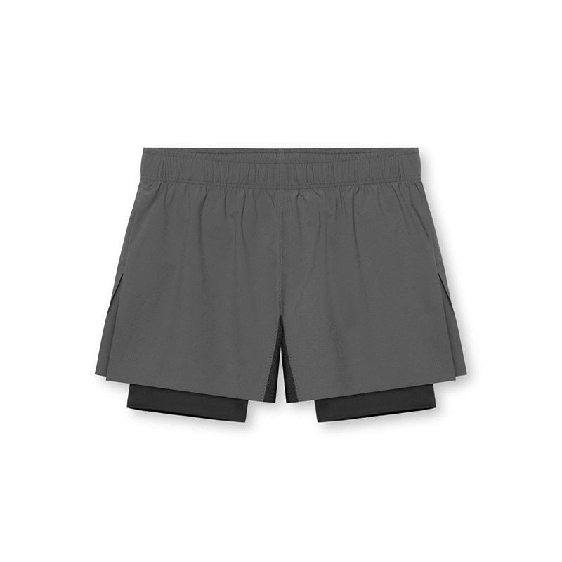 Men’s Athletic Shorts – Dual Layer Design – Compression Lining