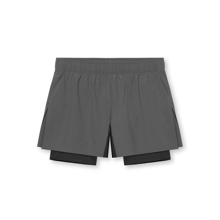 Men’s Athletic Shorts – Dual Layer Design – Compression Lining