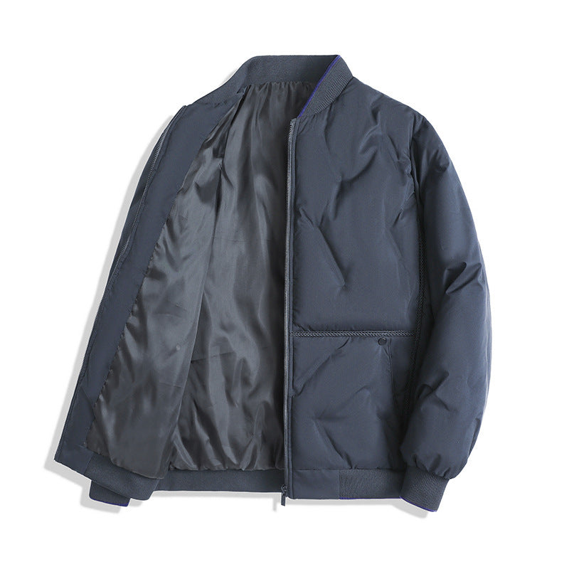 Men’s Quilted Jacket – Regular Fit – Insulated Warmth – Ribbed Trim – Zipper Closure