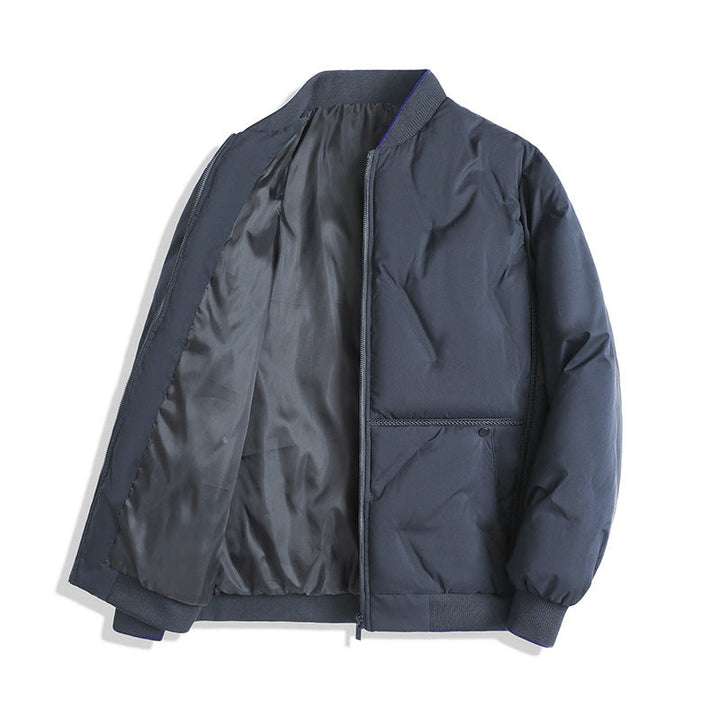 Men’s Quilted Jacket – Regular Fit – Insulated Warmth – Ribbed Trim – Zipper Closure