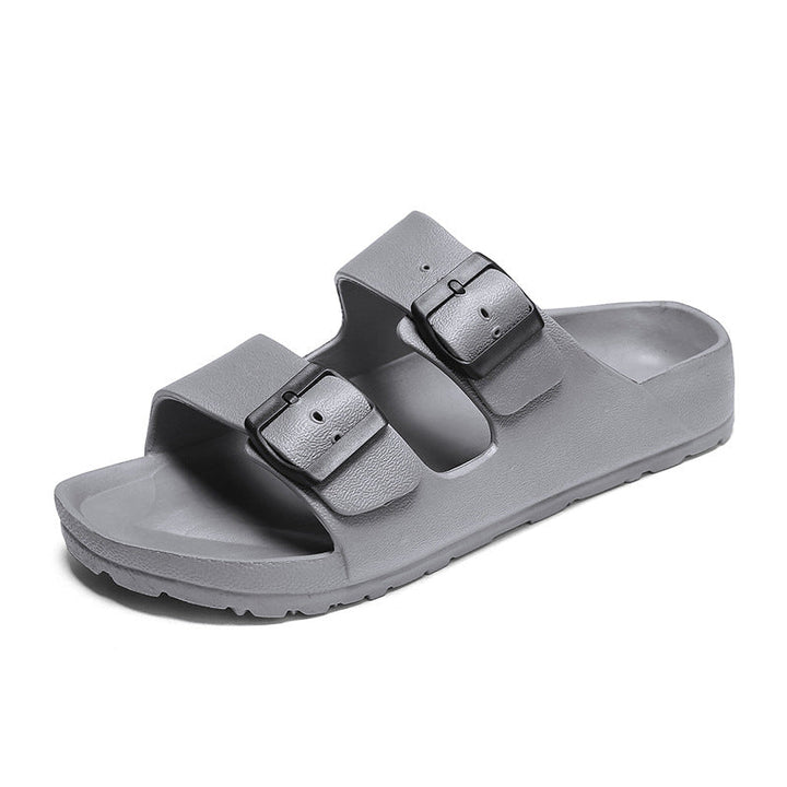 Men’s Sandals – Adjustable Buckle Straps – Thick Sole – Open-Toe Casual Comfort