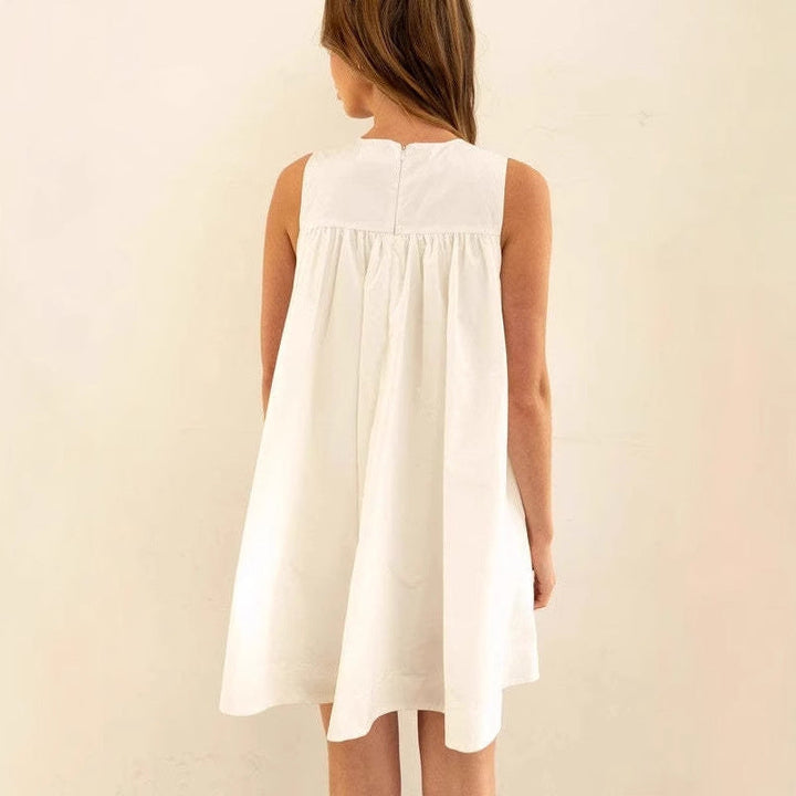 Women’s Sleeveless A-Line Dress – Lightweight Cotton – Knee Length – Relaxed Fit