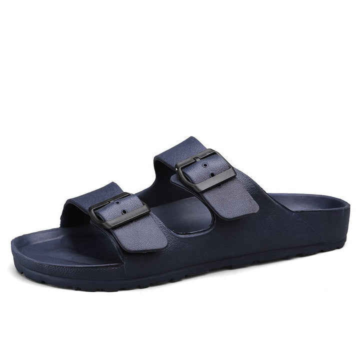 Men’s Sandals – Adjustable Buckle Straps – Thick Sole – Open-Toe Casual Comfort