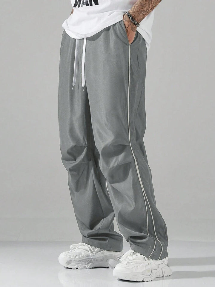 Men’s Cargo Pants – Relaxed Fit – Drawstring Waist – Side Pockets – Sporty Streetwear