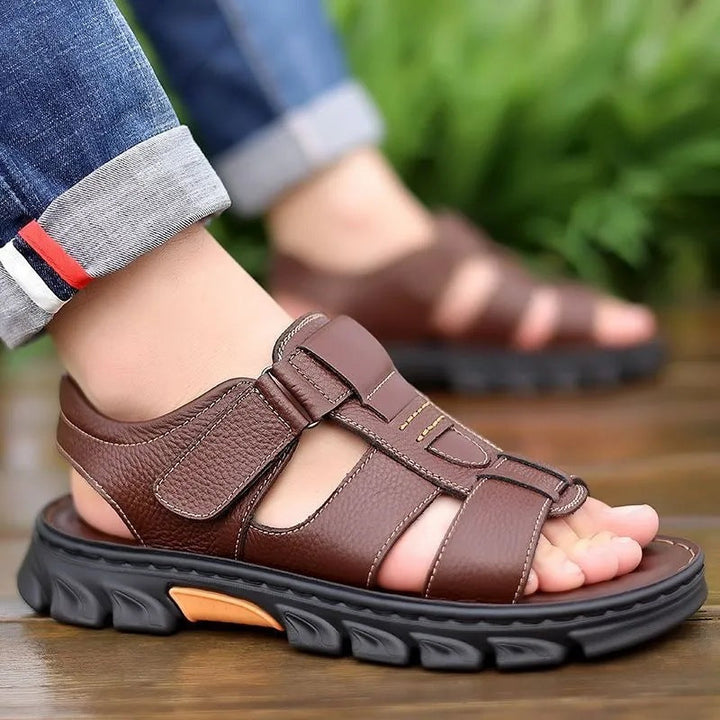 Men’s Sandals – Open Toe – Adjustable Straps – Cushioned Sole – Casual Outdoor Fit
