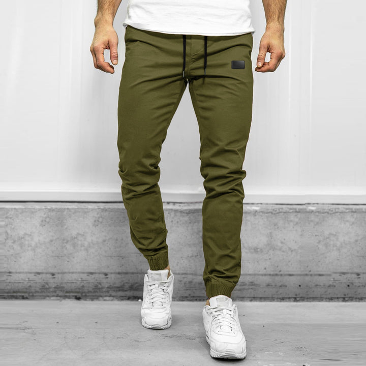 Men’s Cargo Pants – Relaxed Fit – Elastic Waist – Tapered Leg – Multi-Pocket Jogger Style